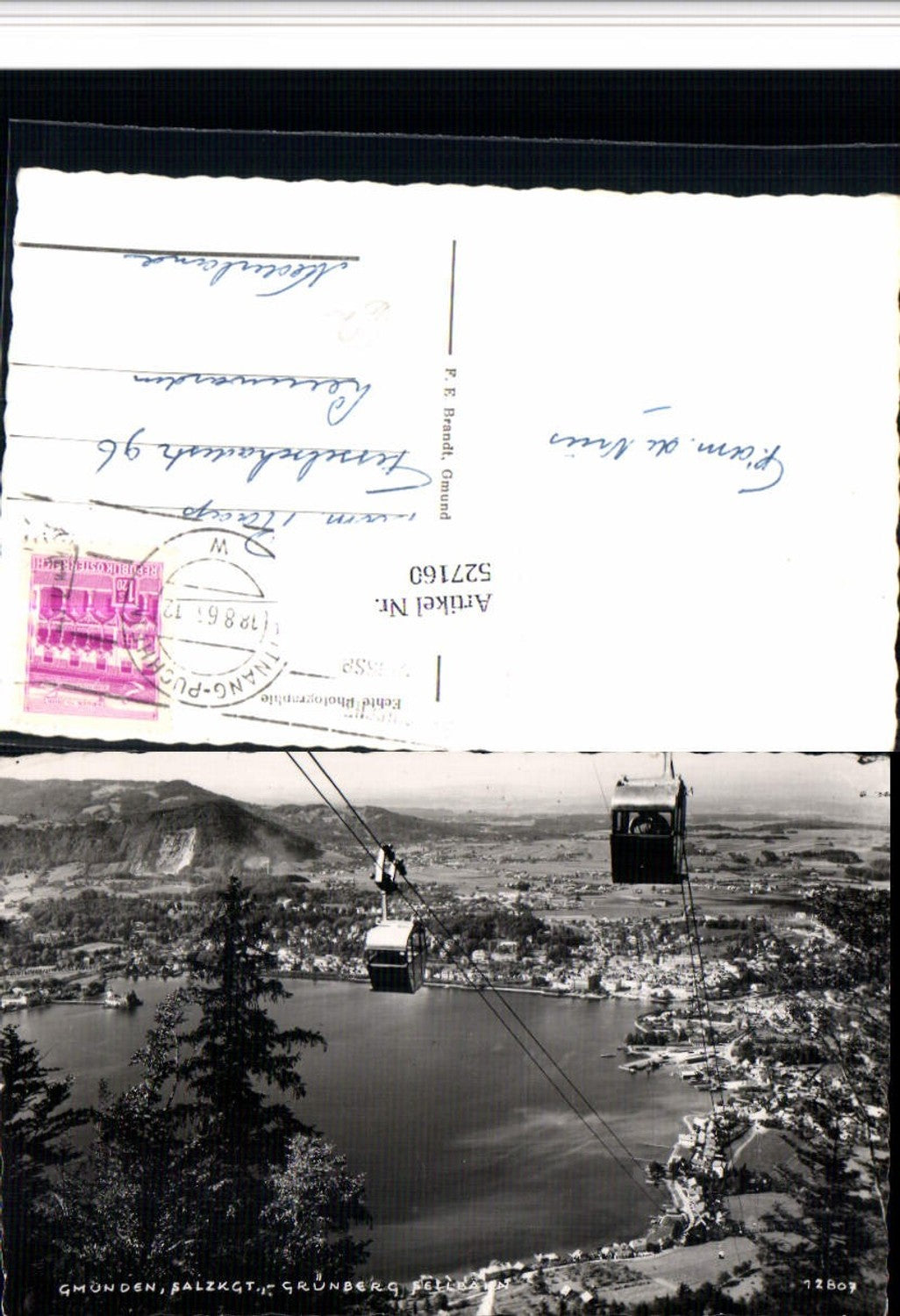 527160,Gmunden am Traunsee Seilbahn Grünberg