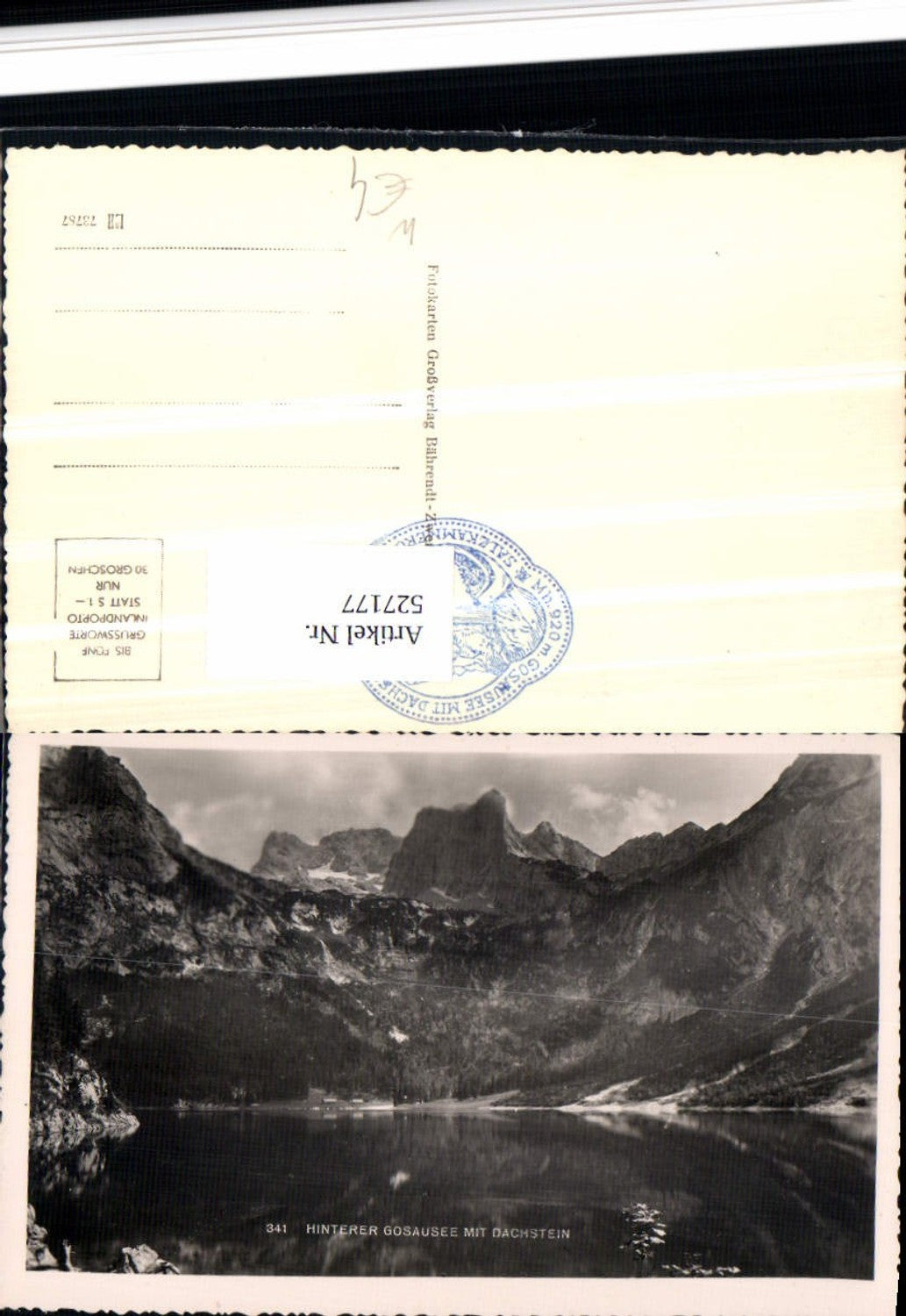 527177,Hinterer Gosausee bei Gosau m. Dachstein