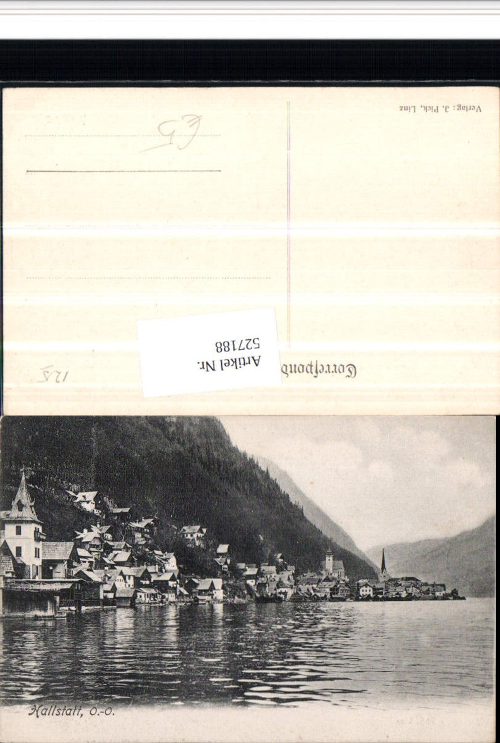 527188,Hallstatt pub Pick Linz um 1900