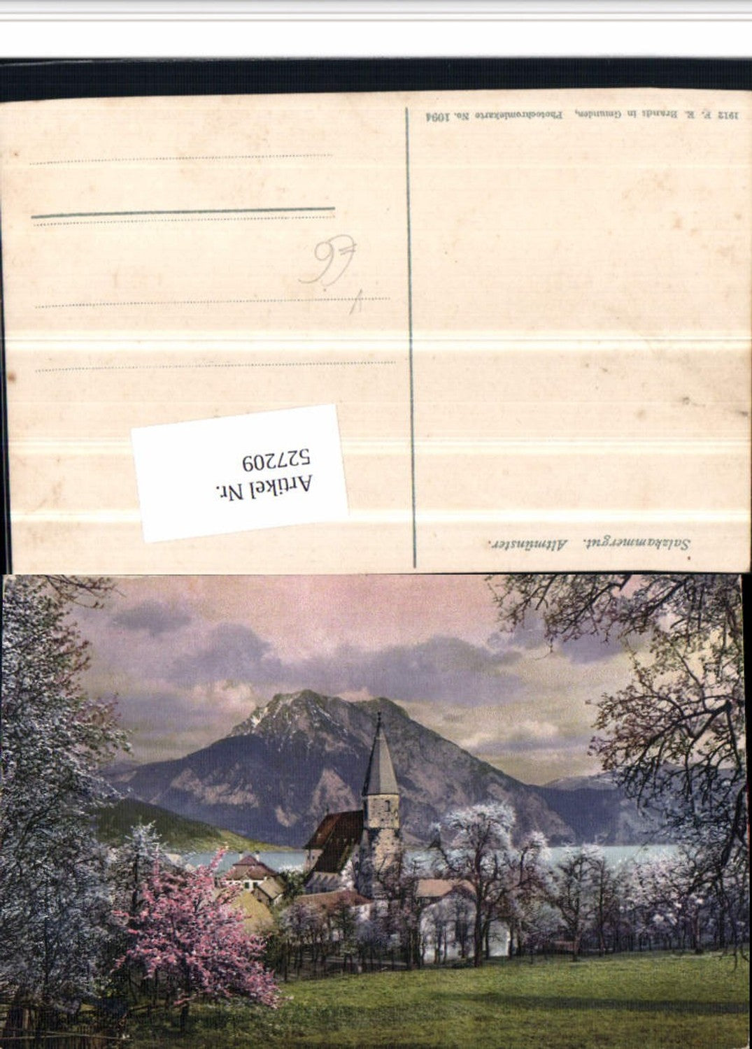 527209,tolle AK Altmünster am Traunsee Salzkammergut pub Brandt 1094