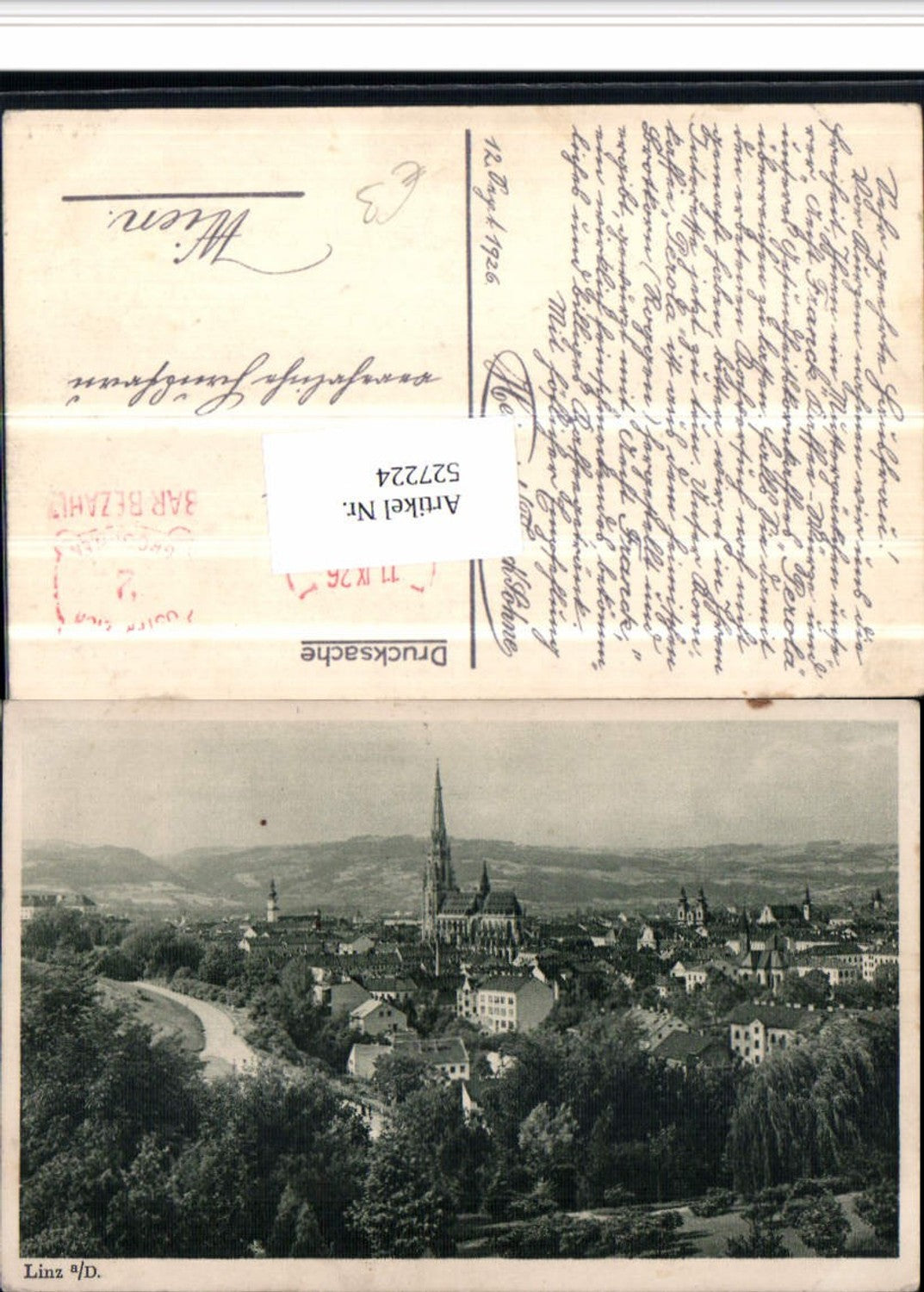 527224,Linz an der Donau Ortspartie am Rand Dom
