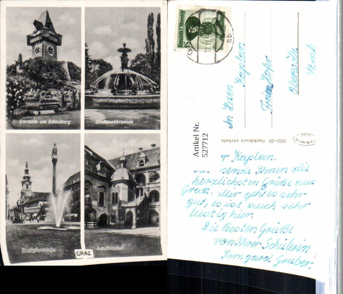 Alte Ansichtskarte – Old Postcard