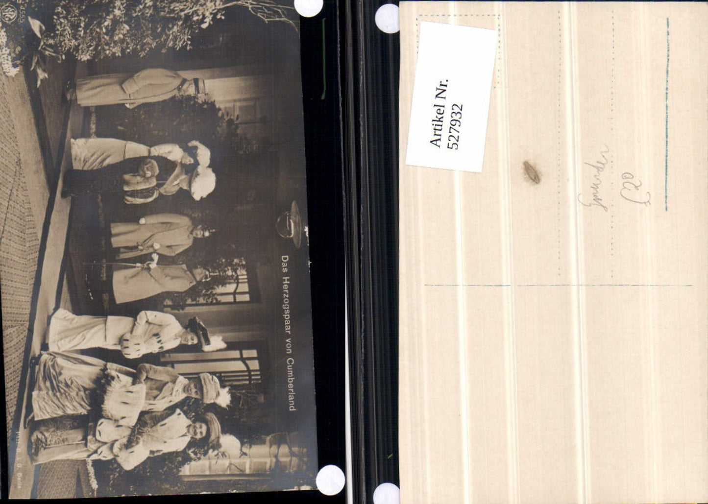 527932,Foto-AK Grünau Cumberland Herzogspaar Herzog v. Cumberland Almsee