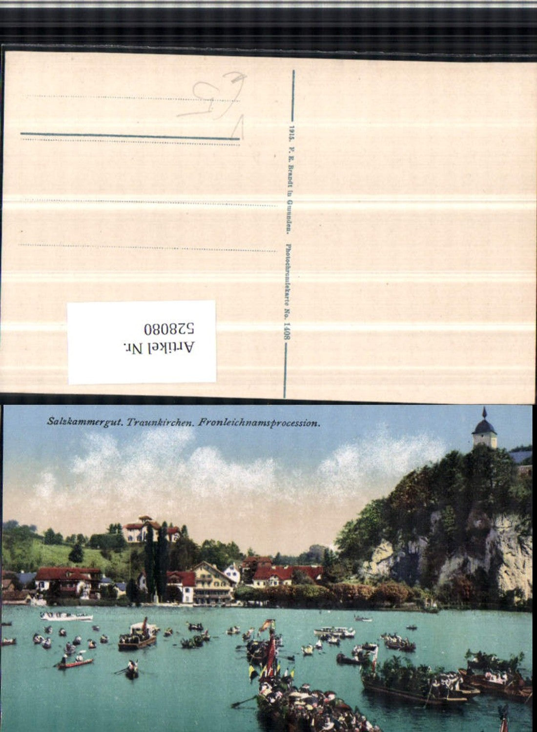 528080,Traunkirchen Fronleichnamsprozession Salzkammergut pub Brandt 1408