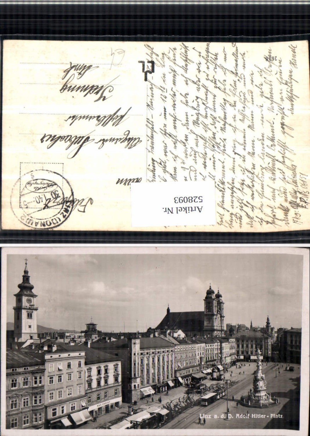 528093,Linz a.d. Donau Adolf Hitler Platz