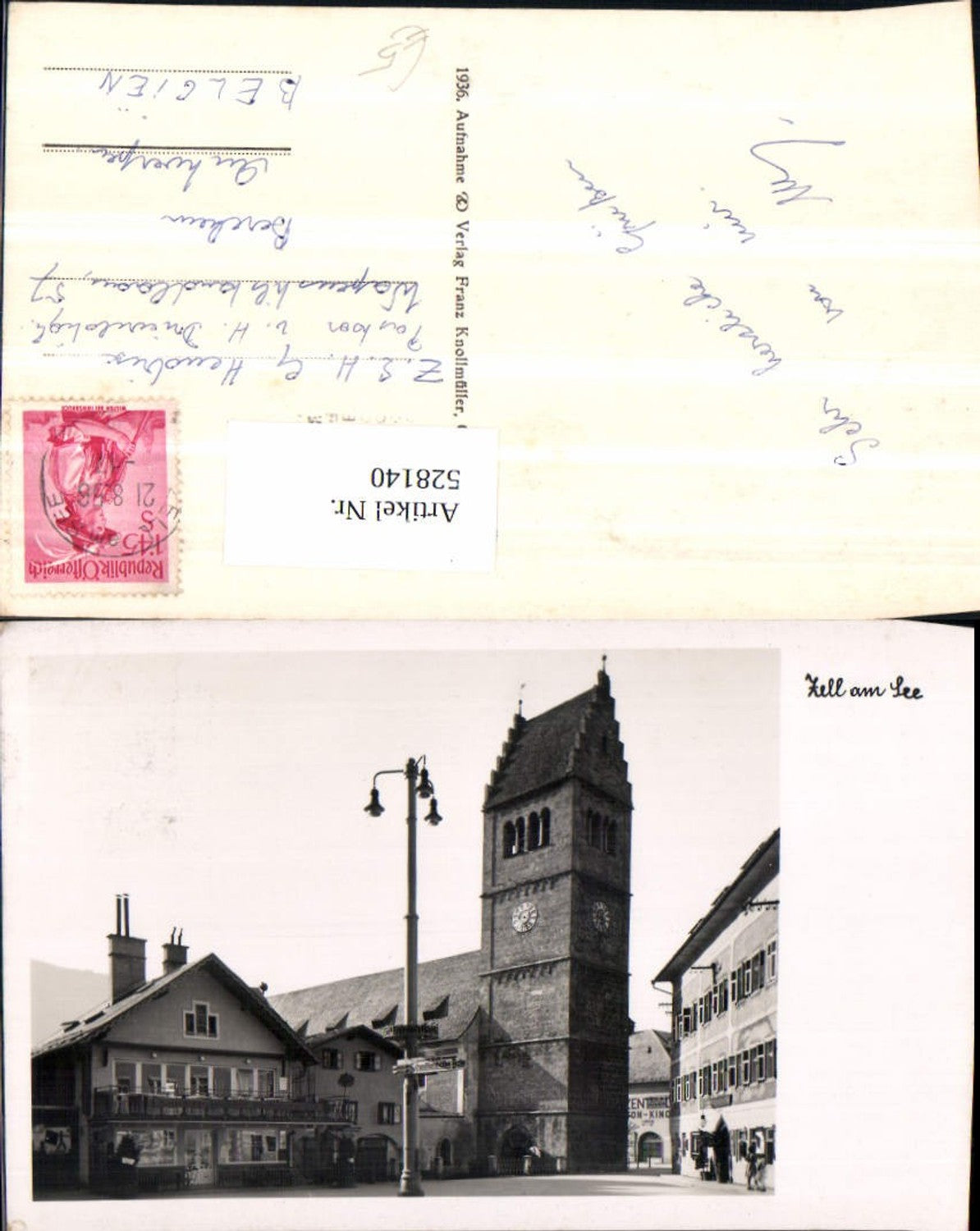 528140,Zell am See Partie a.d. Kirche