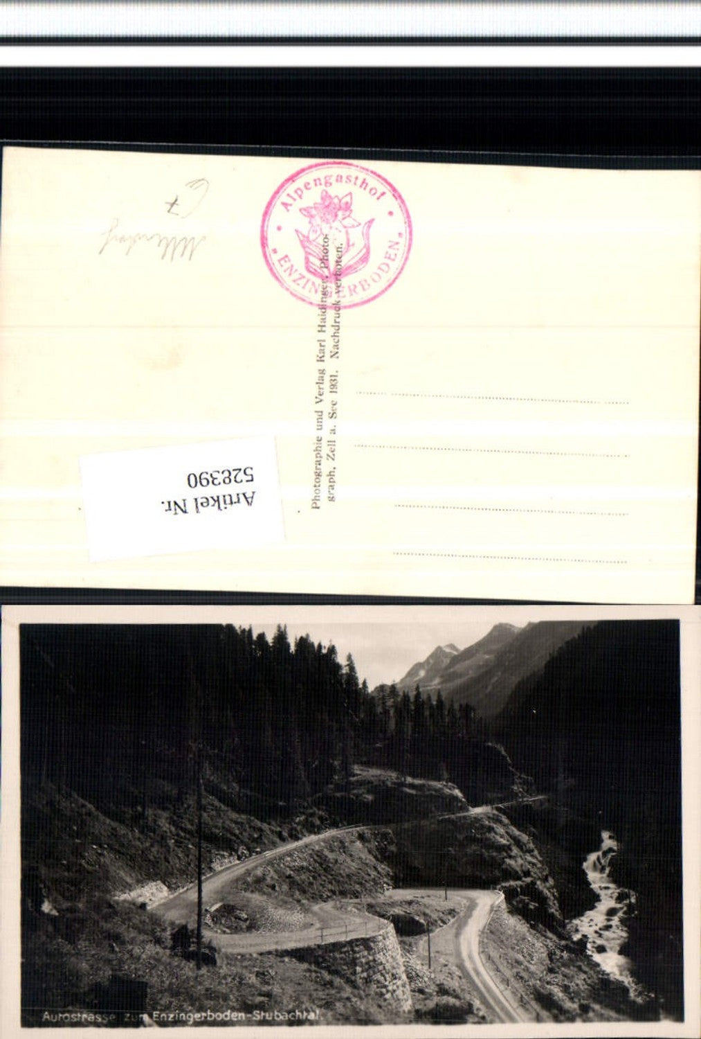 528390,Autostrasse Enzingerboden Stubachtal Uttendorf