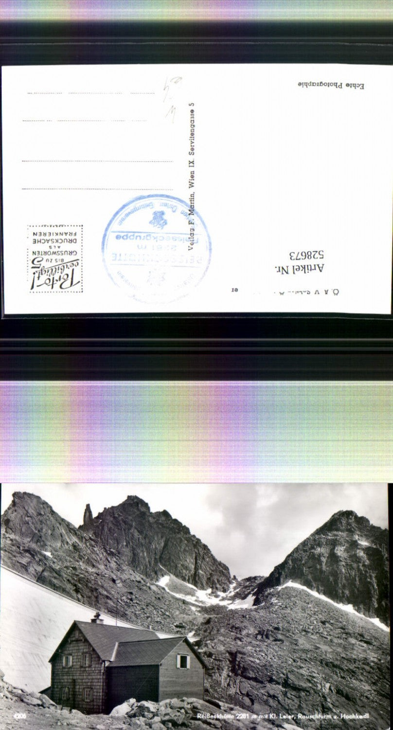 5285673,Foto Ak Reißeckhütte m. Kl. Leier Rauschturm u. Hochkedl Mühldorf