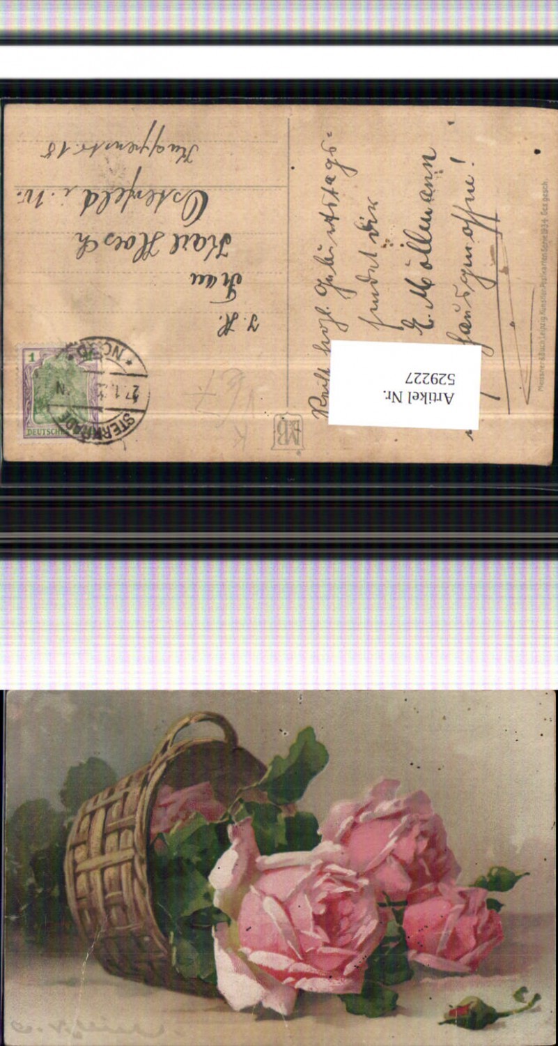 529227,Künstler AK Catharina Klein Rosen pub Meissner Buch 1934