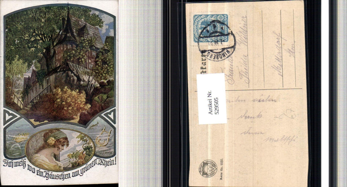 529505,Deutscher Schulverein 1050 W.H. Braun Rhein Harfe