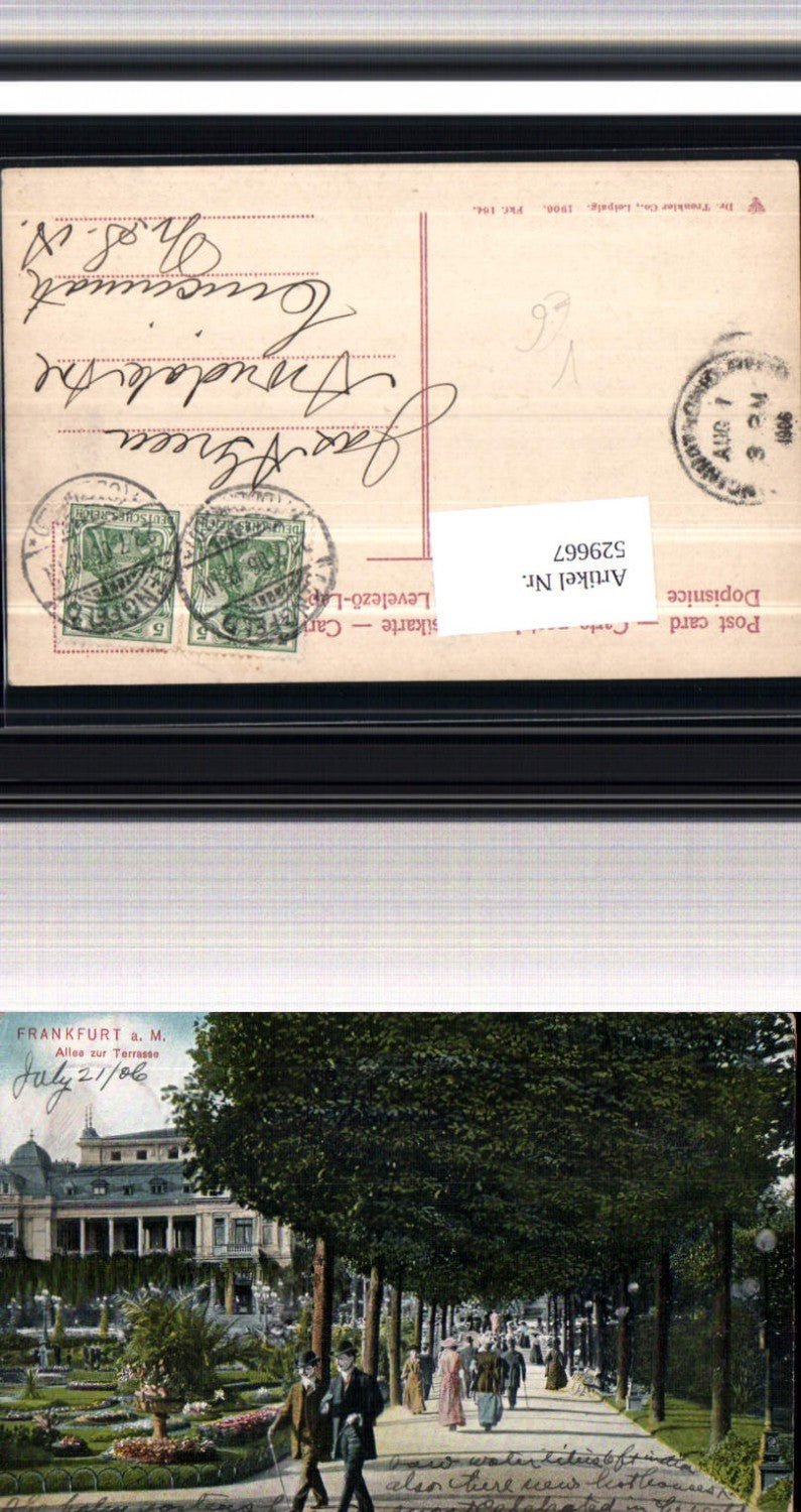 529667,Frankfurt am Main Allee zur Terrasse Partie pub Dr. Trenkler Fkf. 164