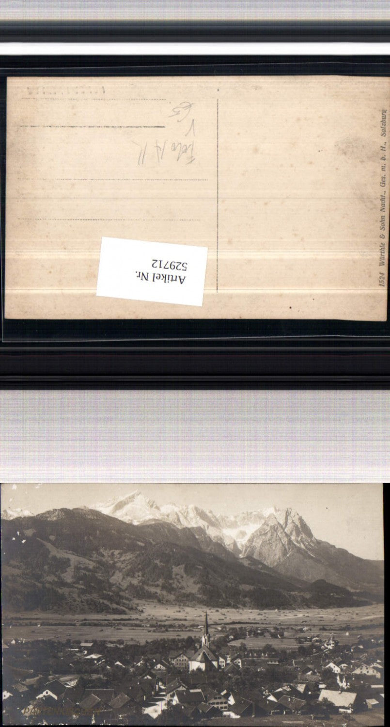 529712,seltene Foto-AK Partenkirchen Garmisch pub Würthle 1524