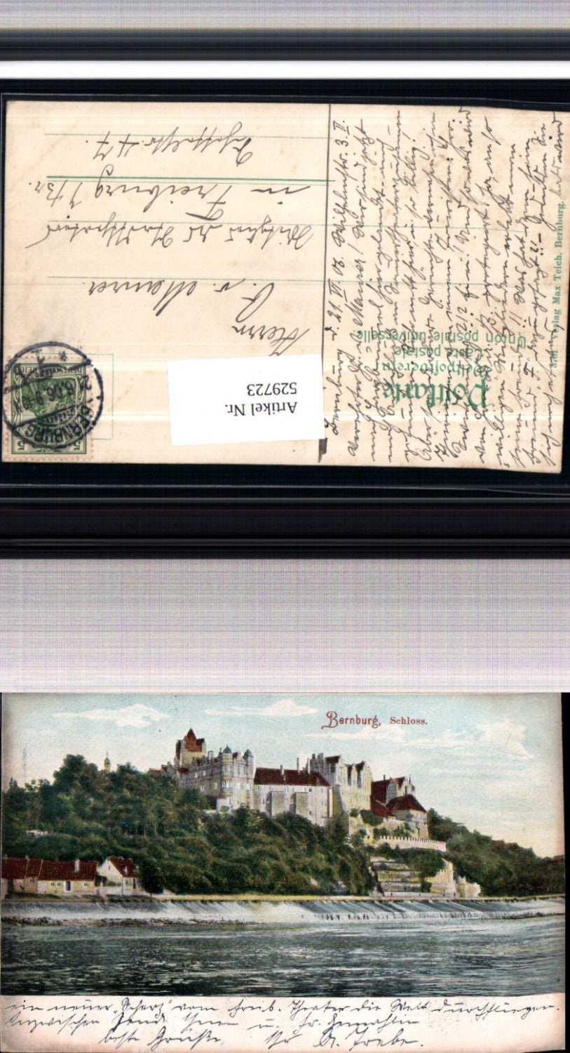 529723,Bernburg Schloss Partie LK Salzlandkreis
