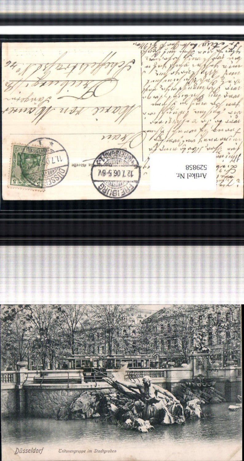 529858,Düsseldorf Tritonengruppe Stadtgraben
