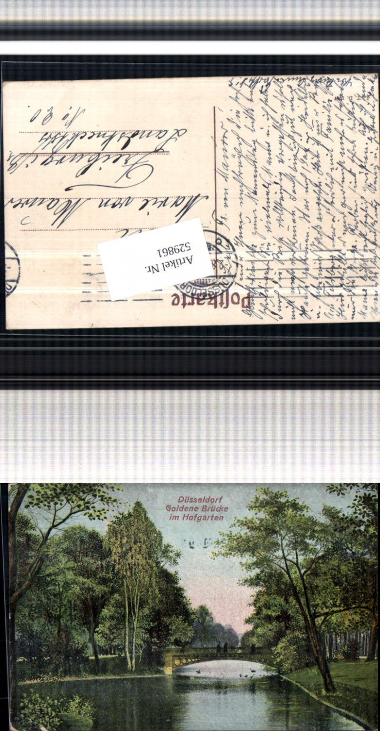 529861,Düsseldorf Goldene Brücke im Hofgarten