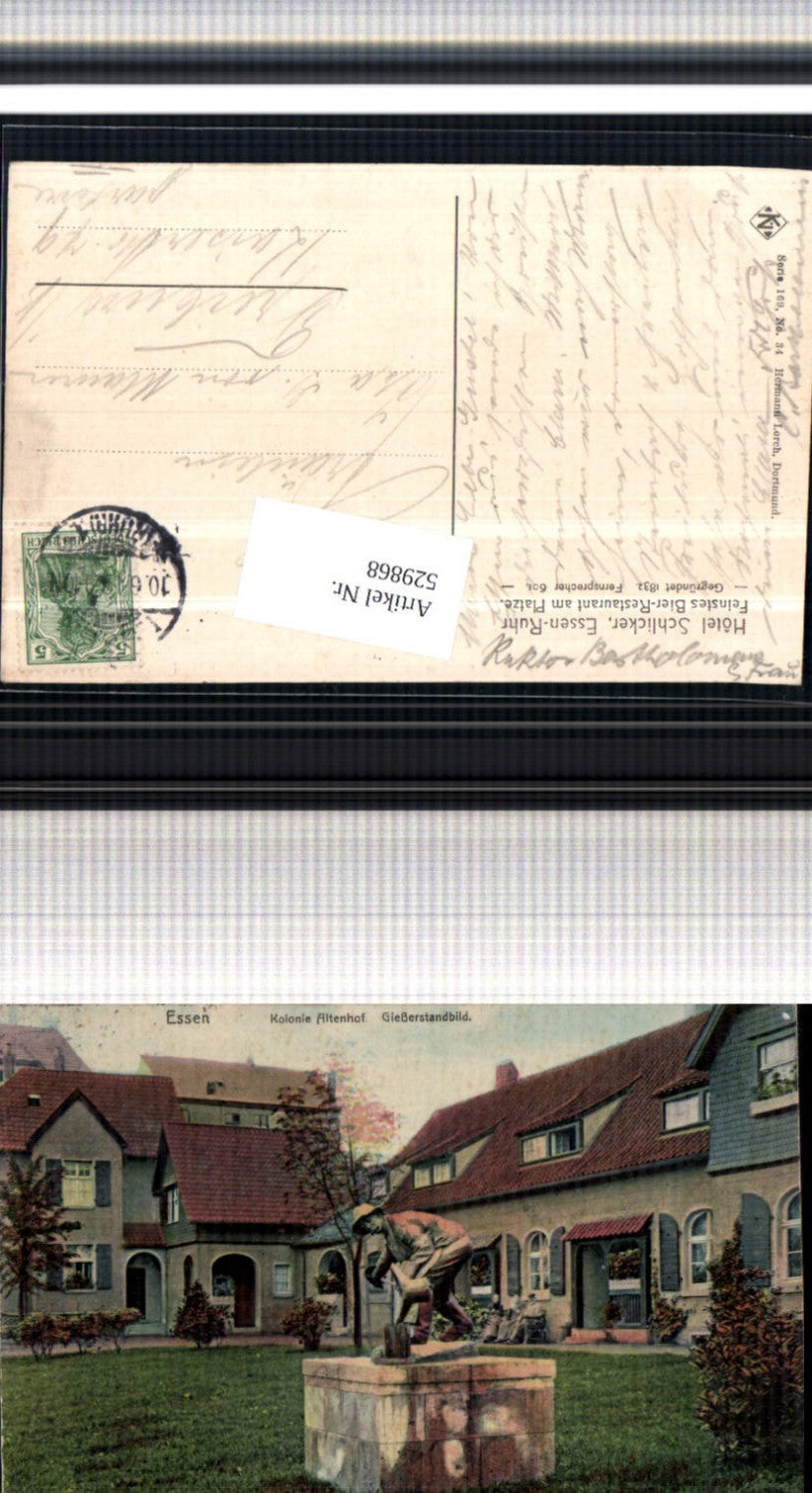 529868,Essen Ruhr Kolonie Altenhof Gießerstandbild