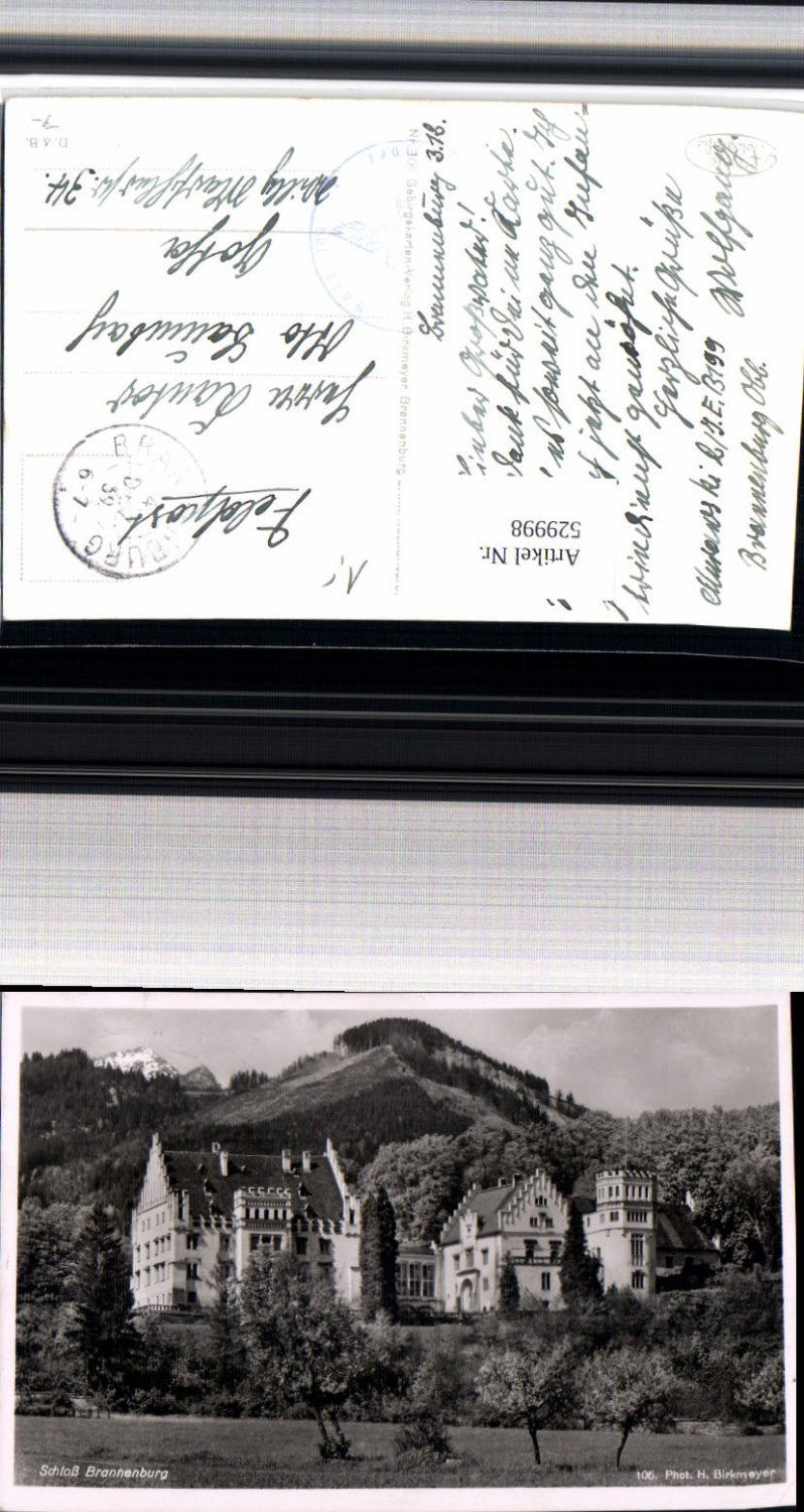 529998, Brannenburg Castle Feldpost LK Rosenheim