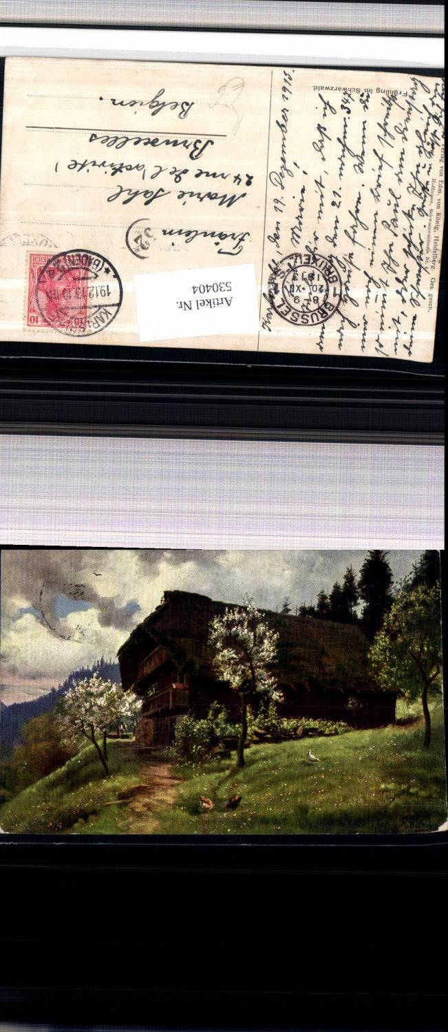 530404,Künstler AK Heinrich Hoffmann Schwarzwald Schwarzwaldhaus