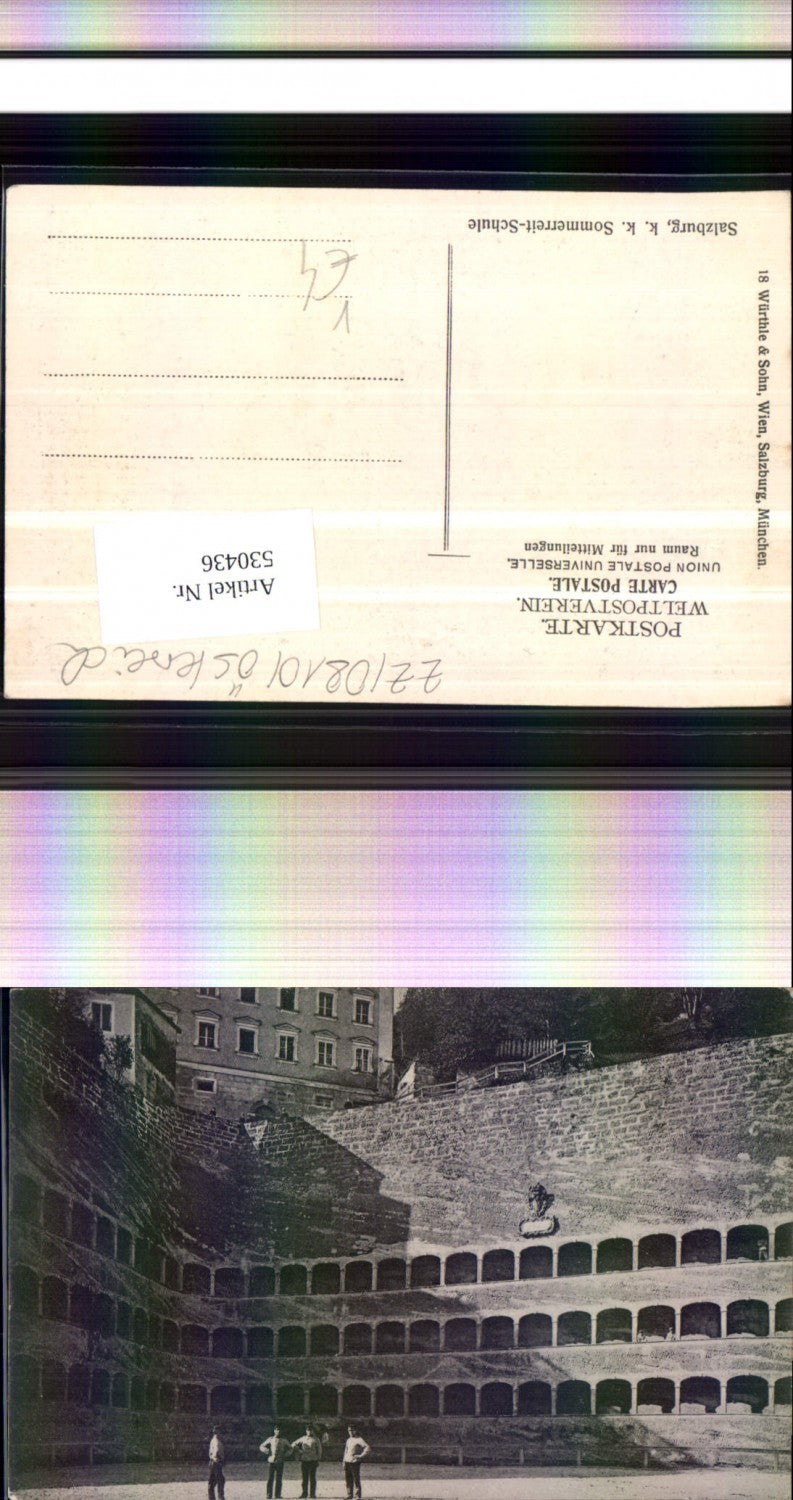 530436,Salzburg Stadt K.K. Sommerreit Schule pub Würthle 18