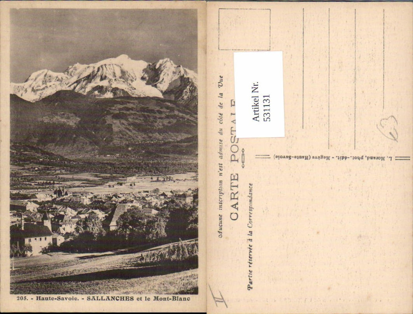 531131,France Haute Savoie Sallanches Mont Blanc