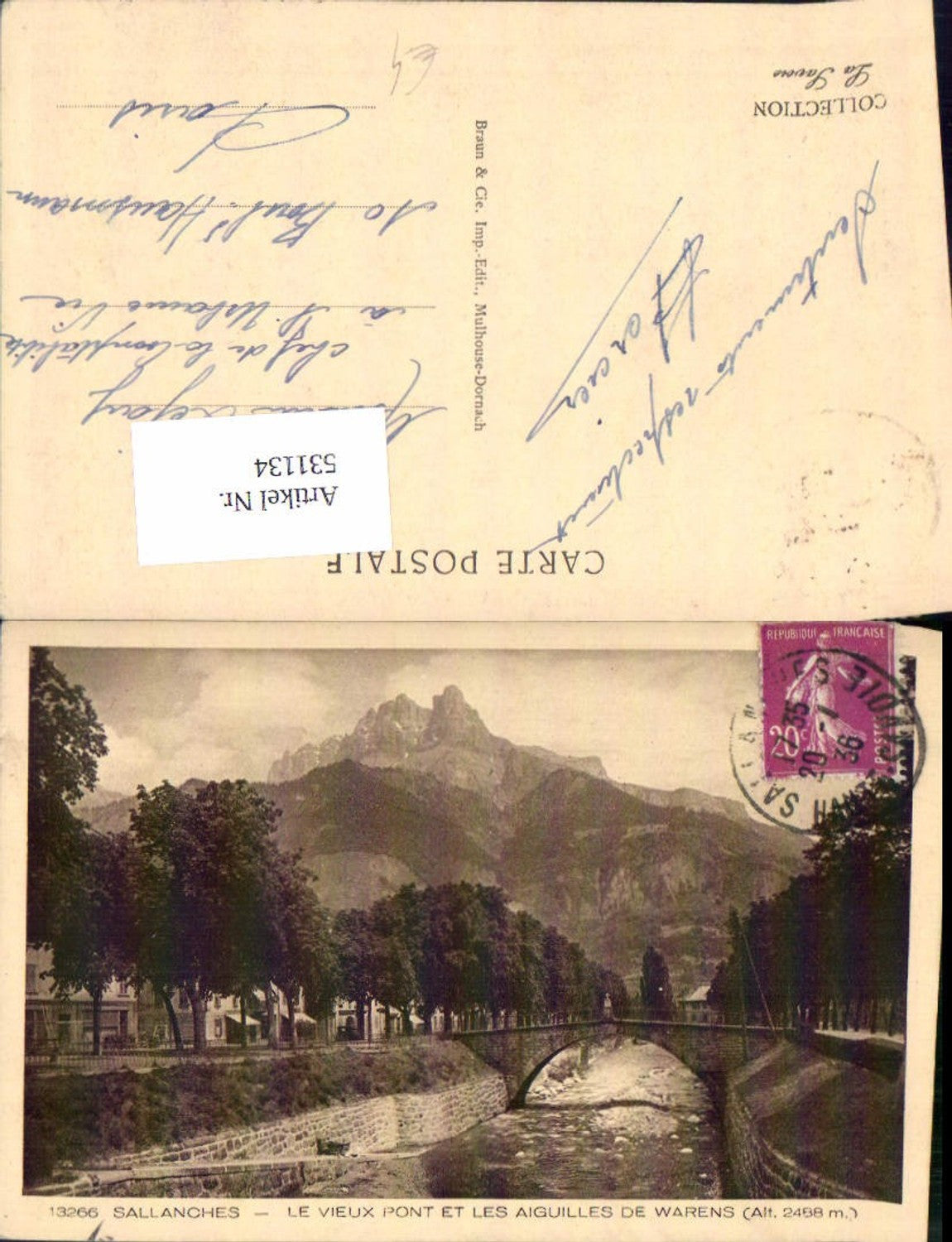 531134,France Haute Savoie Sallanches Mont Blanc Le Vieux Pontes