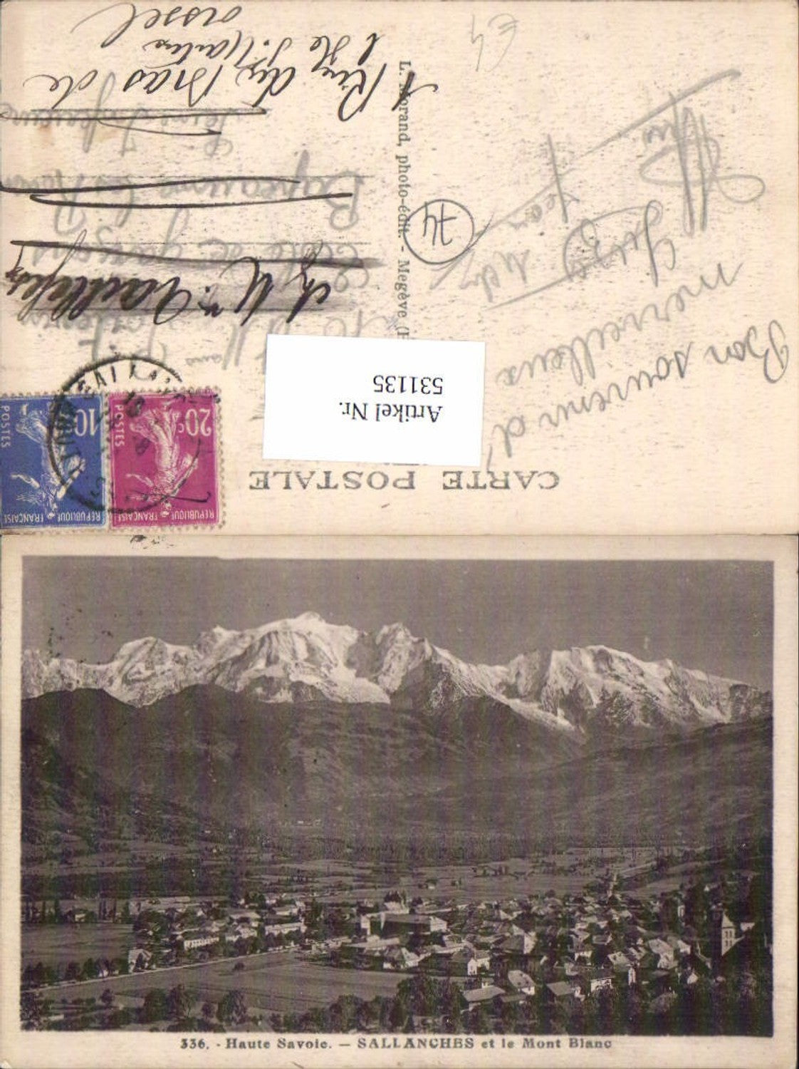 531135,France Haute Savoie Sallanches Mont Blanc