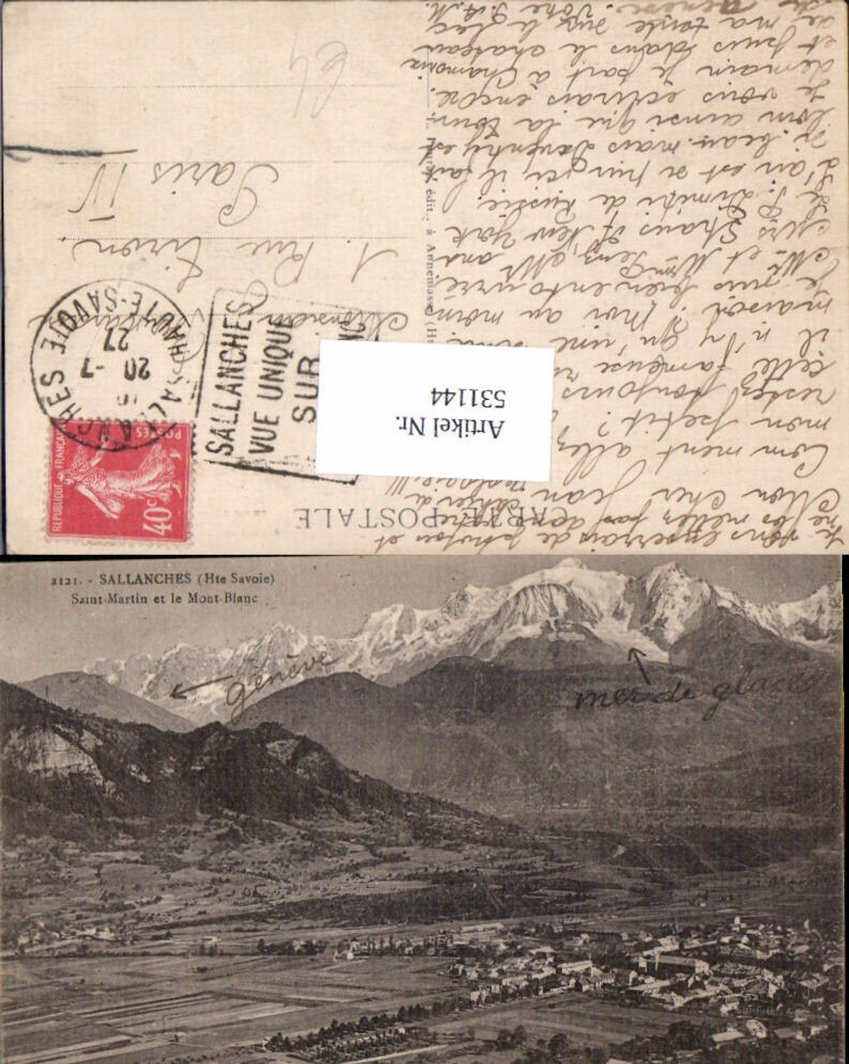 531144,France Haute Savoie Sallanches Mont Blanc