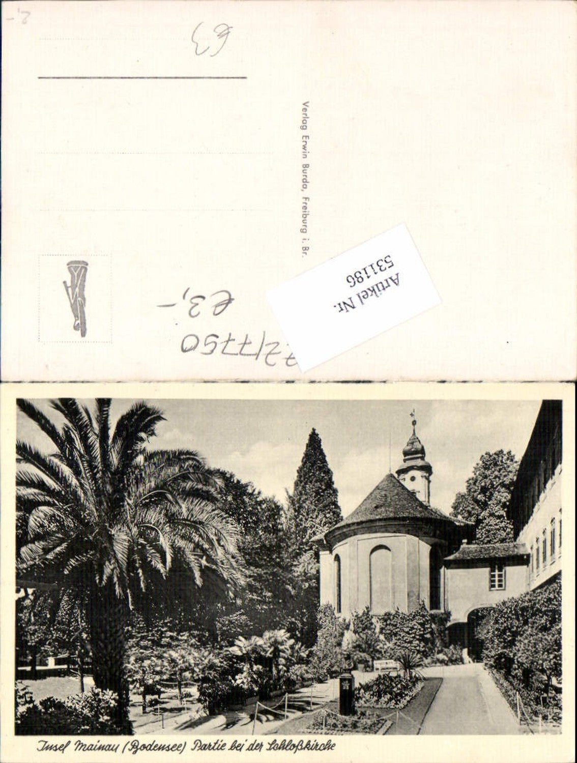 531186,Insel Mainau im Bodensee Konstanz Partie bei d. Schloßkirche