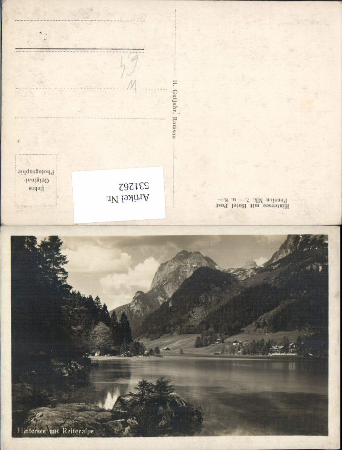 531262, Hintersee m. Reiteralpe Ramsau near Berchtesgaden