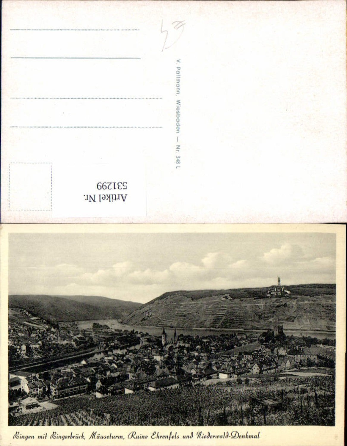 531299,Bingen m. Bingerbrück Mäuseturm Ruine Ehrenfels Niederwalddenkmal