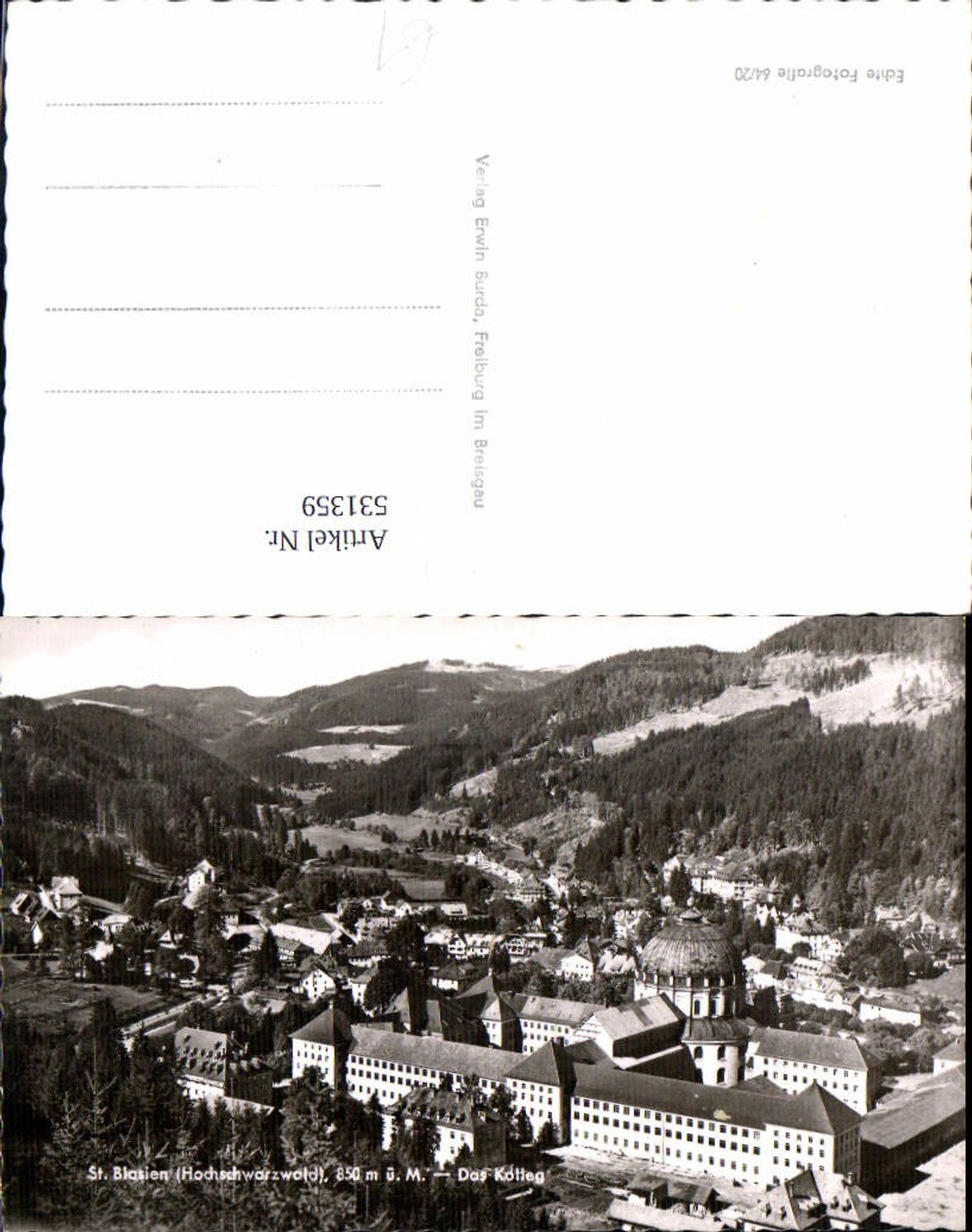 531359,Foto Ak St Blasien Hochschwarzwald Das Kolleg