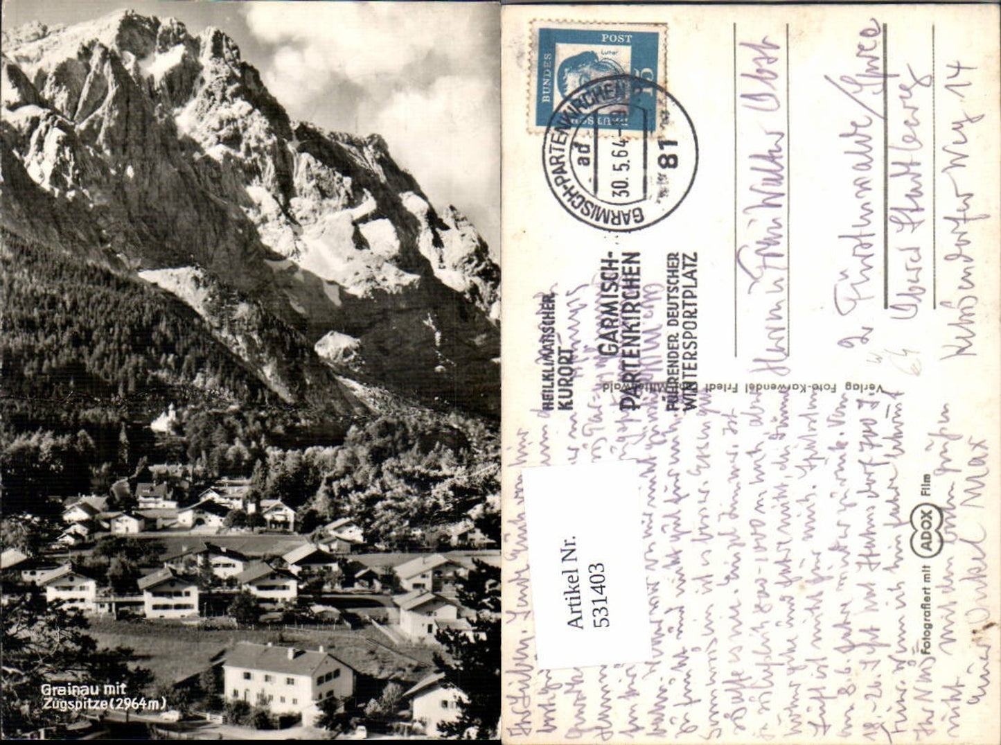 531403,Grainau m. Zugspitze