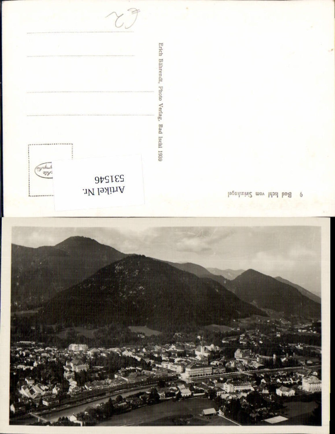 531546,Bad Ischl v. Siriuskogel pub Bährendt