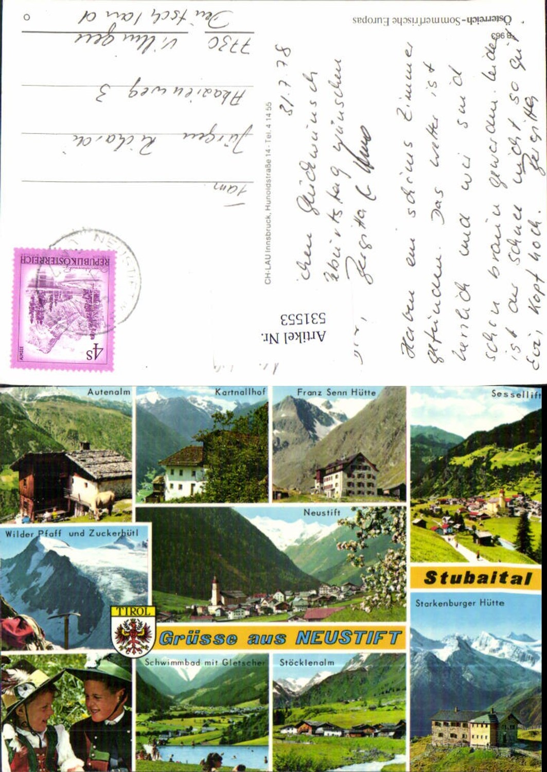 Alte Ansichtskarte – Old Postcard