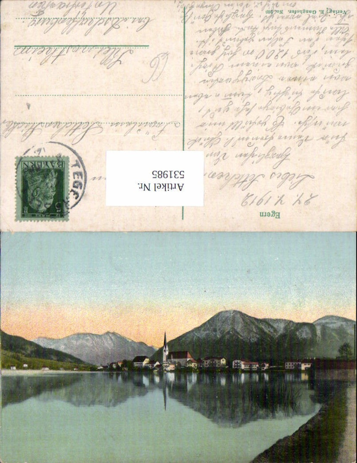531985,Tegernsee Rottach Egern Partie um 1915