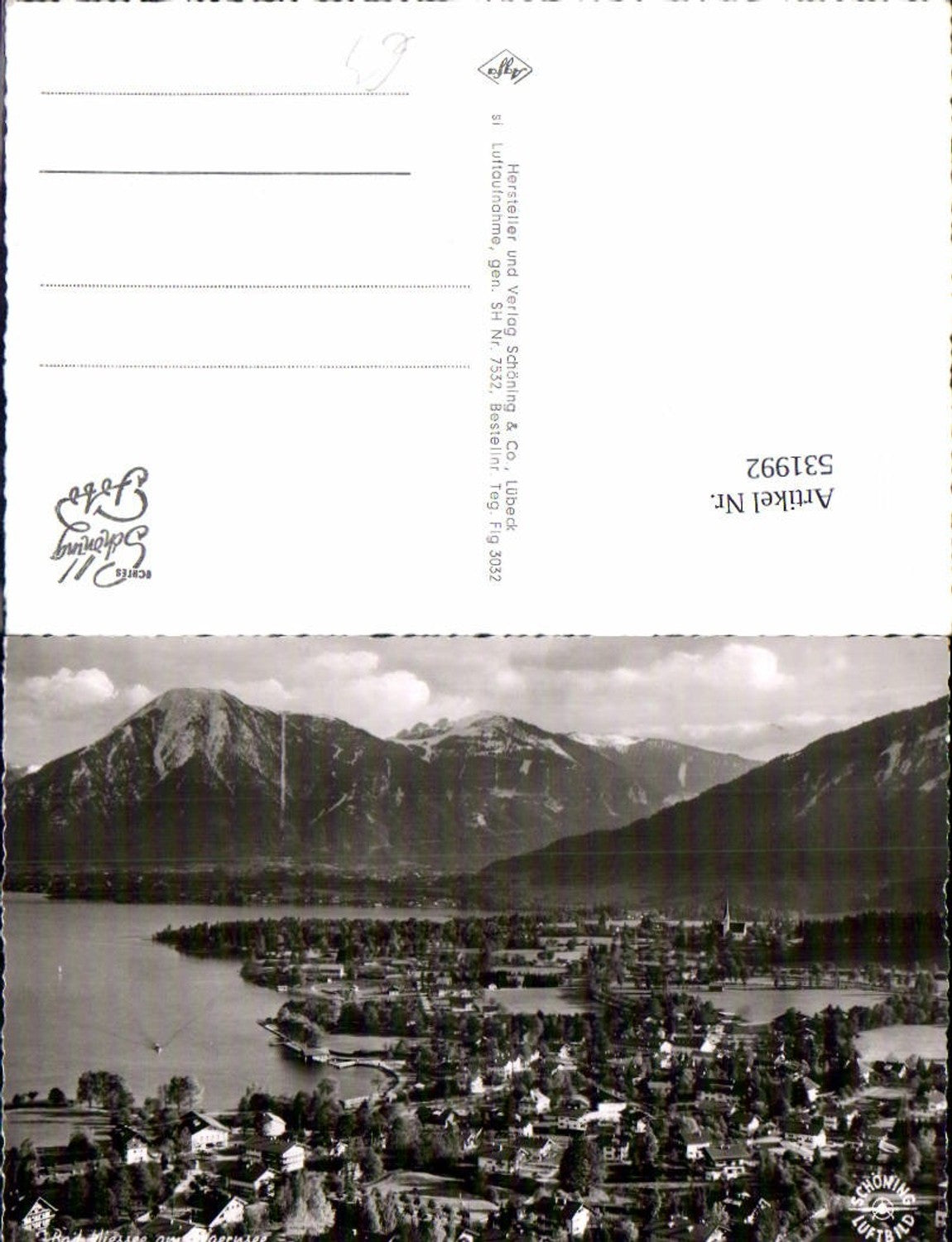 531992,Tegernsee Rottach Egern Bad Wiessee Luftbild