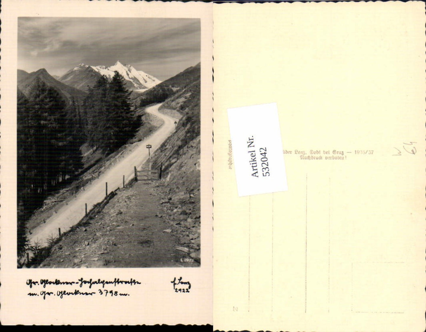 532042,Grossglockner Hochalpenstrasse Heiligenblut pub Lenz 2922