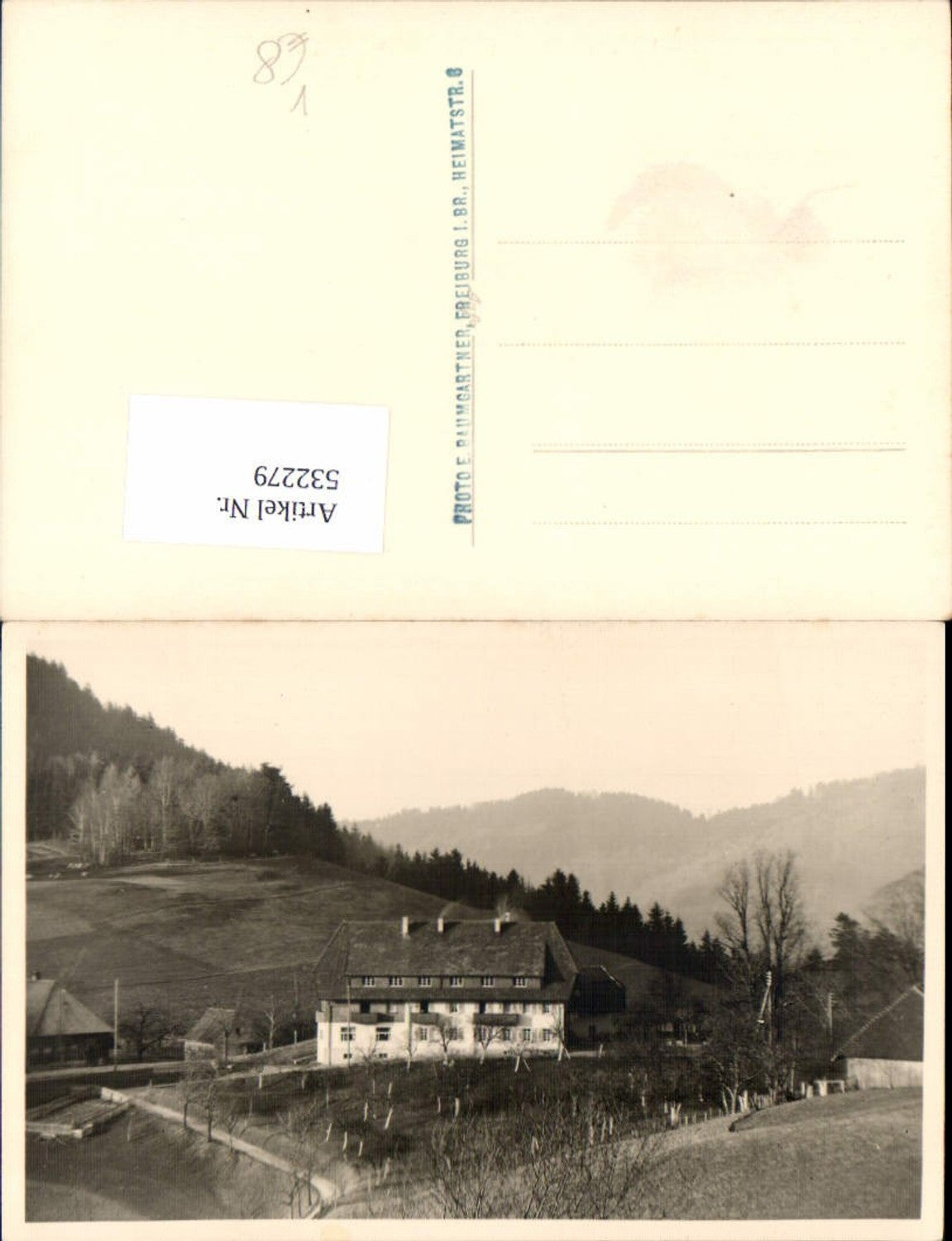 532279,Photograph E. Baumgartner Freiburg im Breisgau Umgebung Foto-AK