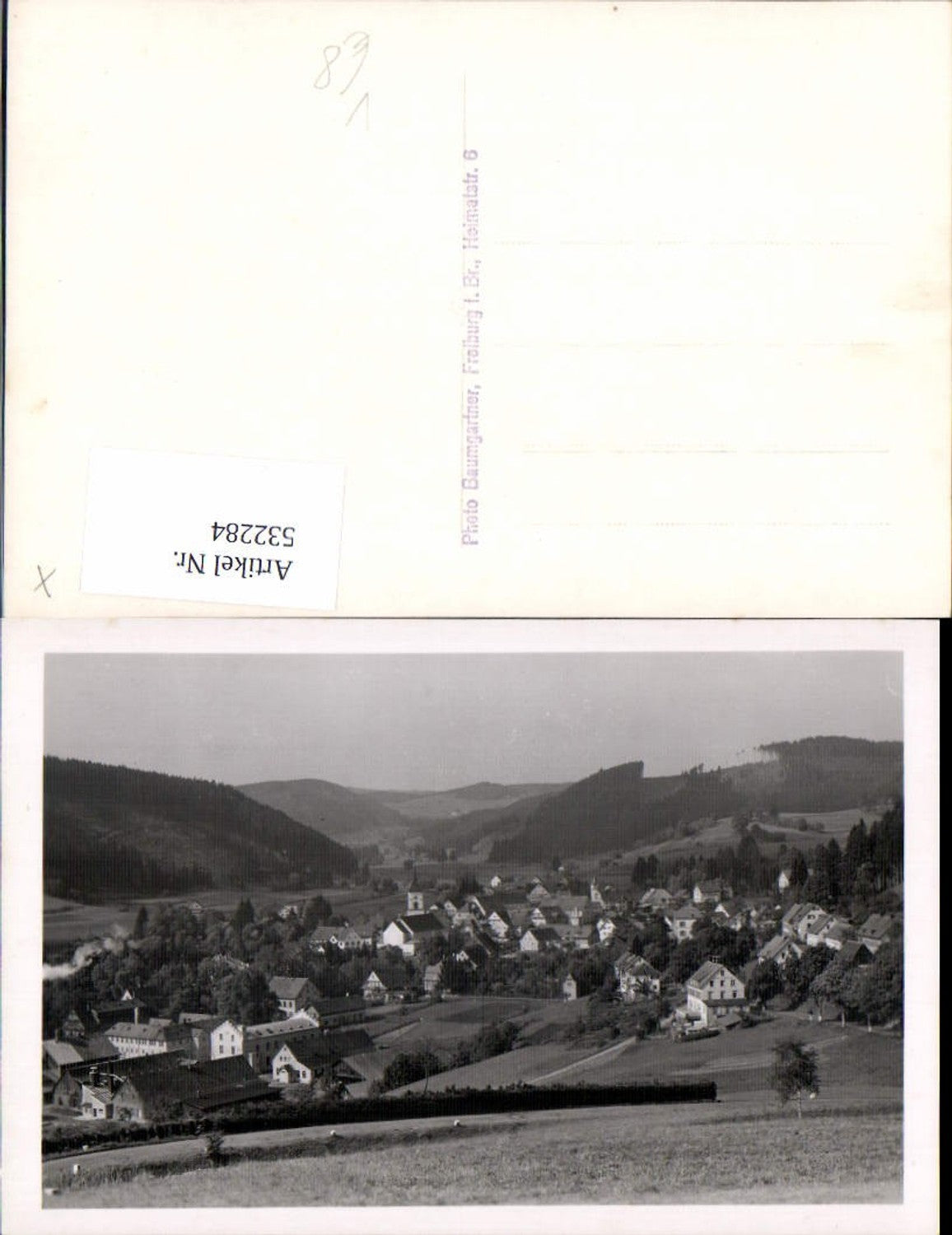 532284,Photograph E. Baumgartner Freiburg im Breisgau Umgebung Foto-AK