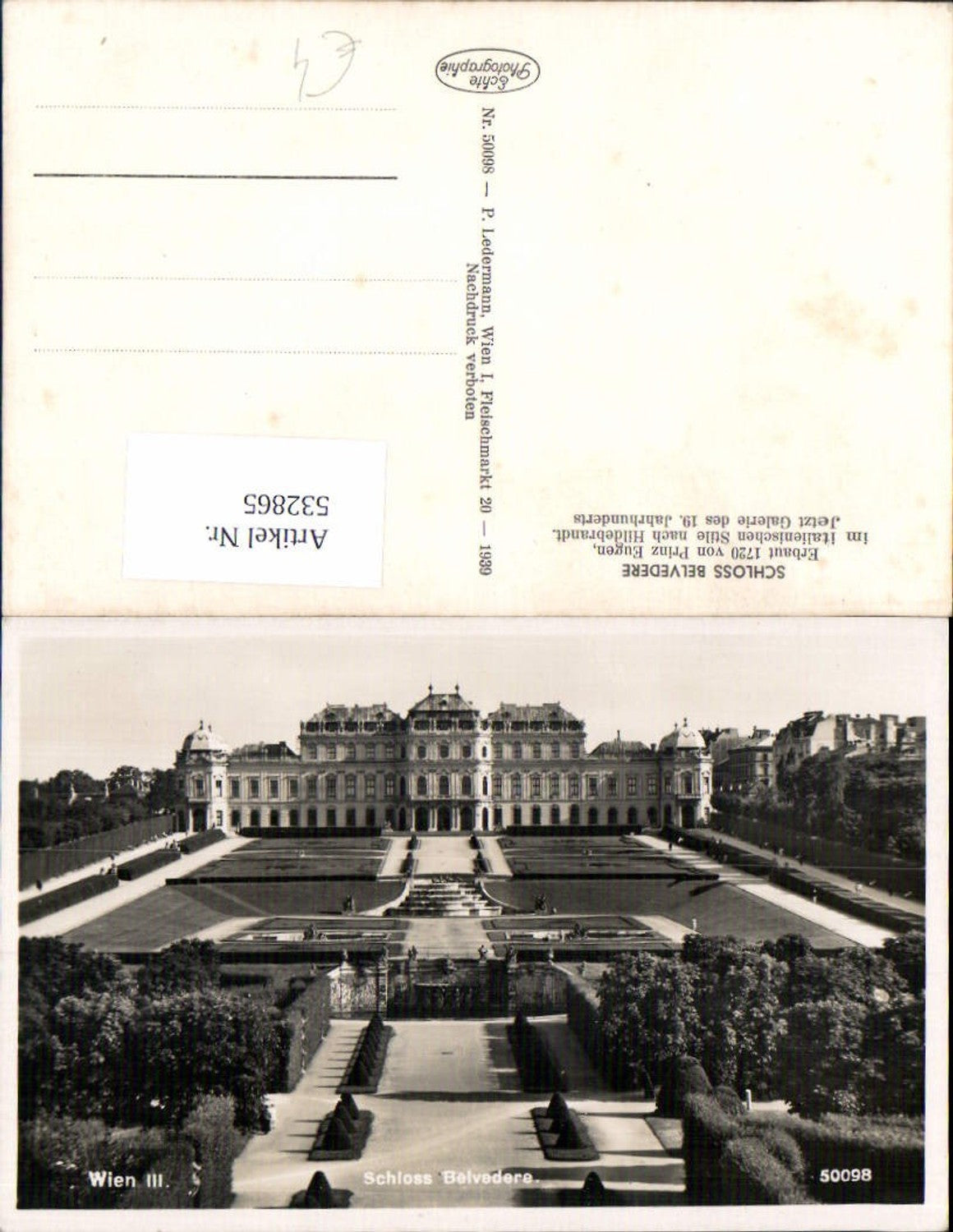 Alte Ansichtskarte – Old Postcard