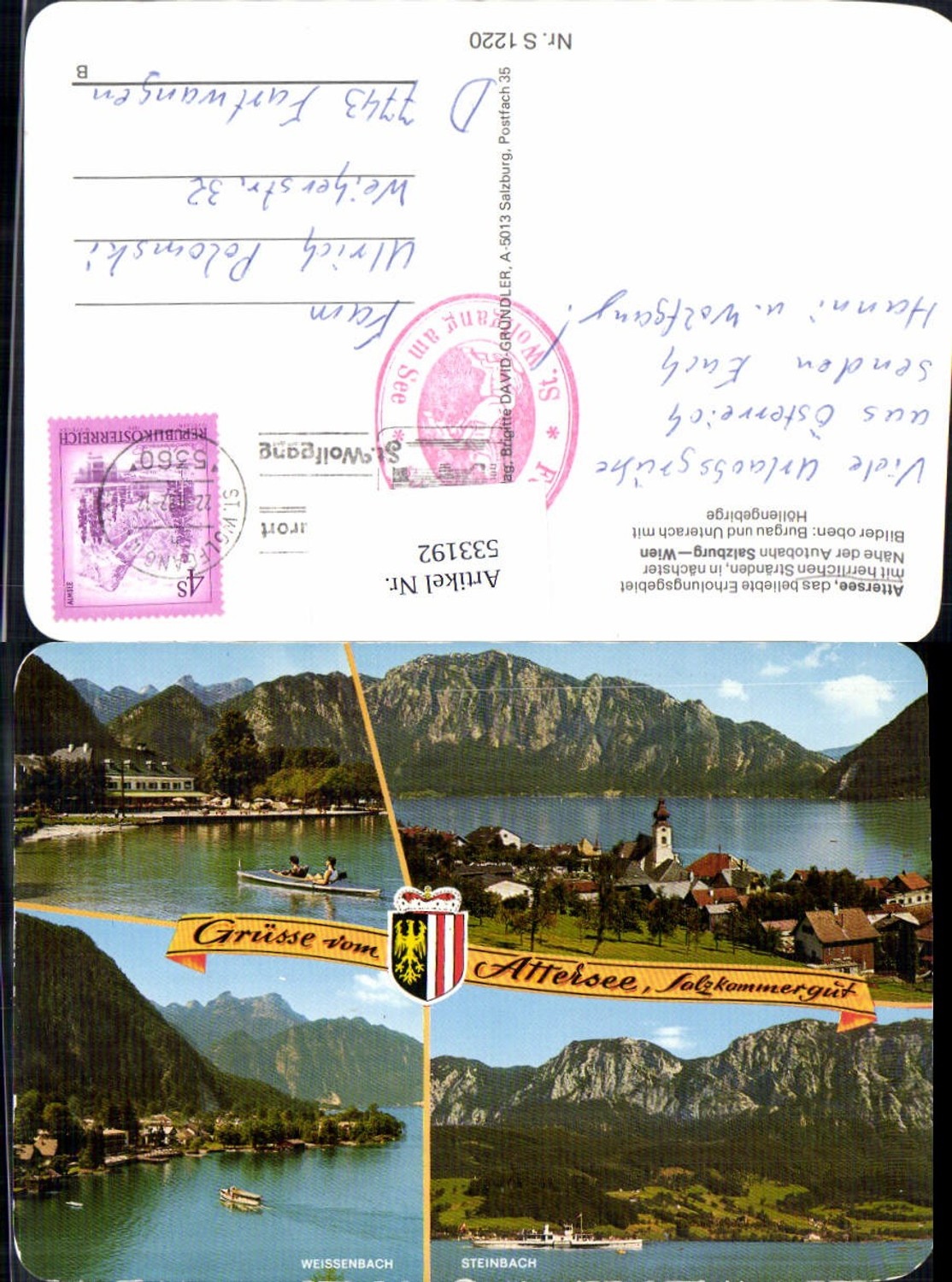 533192,Attersee Unterach Weißenbach Steinbach