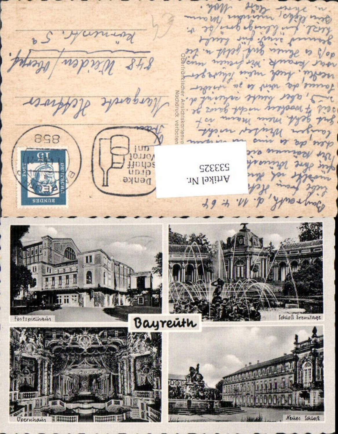 533325, Bayreuth, Festspielhaus, Schloß eremitage, Neues Schloß, Opernhaus,
