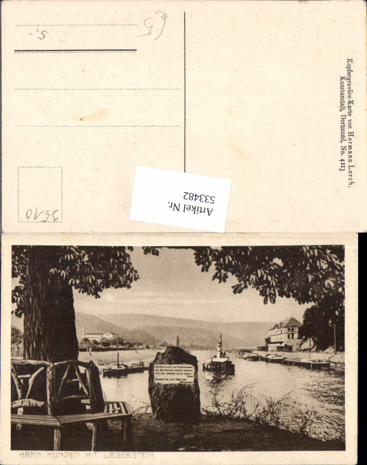 533482, Hann Münden mit Weserstein
