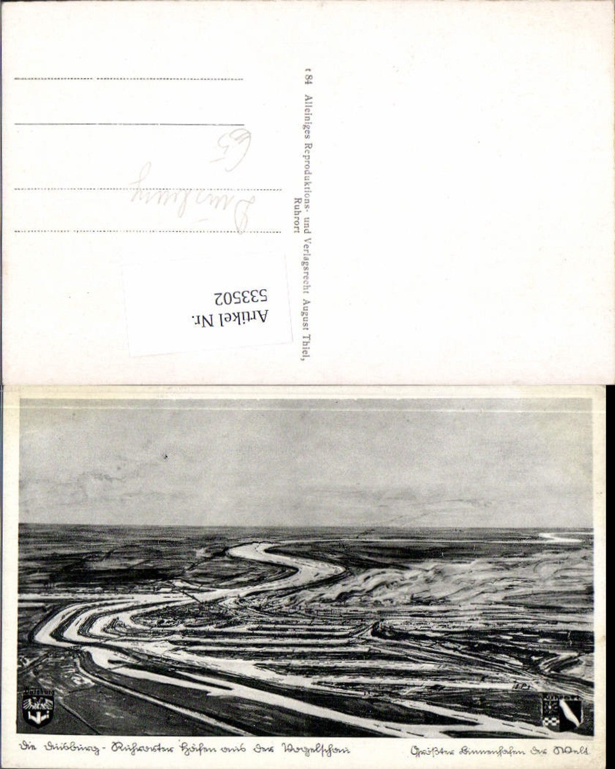 533502,Vogelschau Duisburg Ruhrort Kuhwärter Höhen