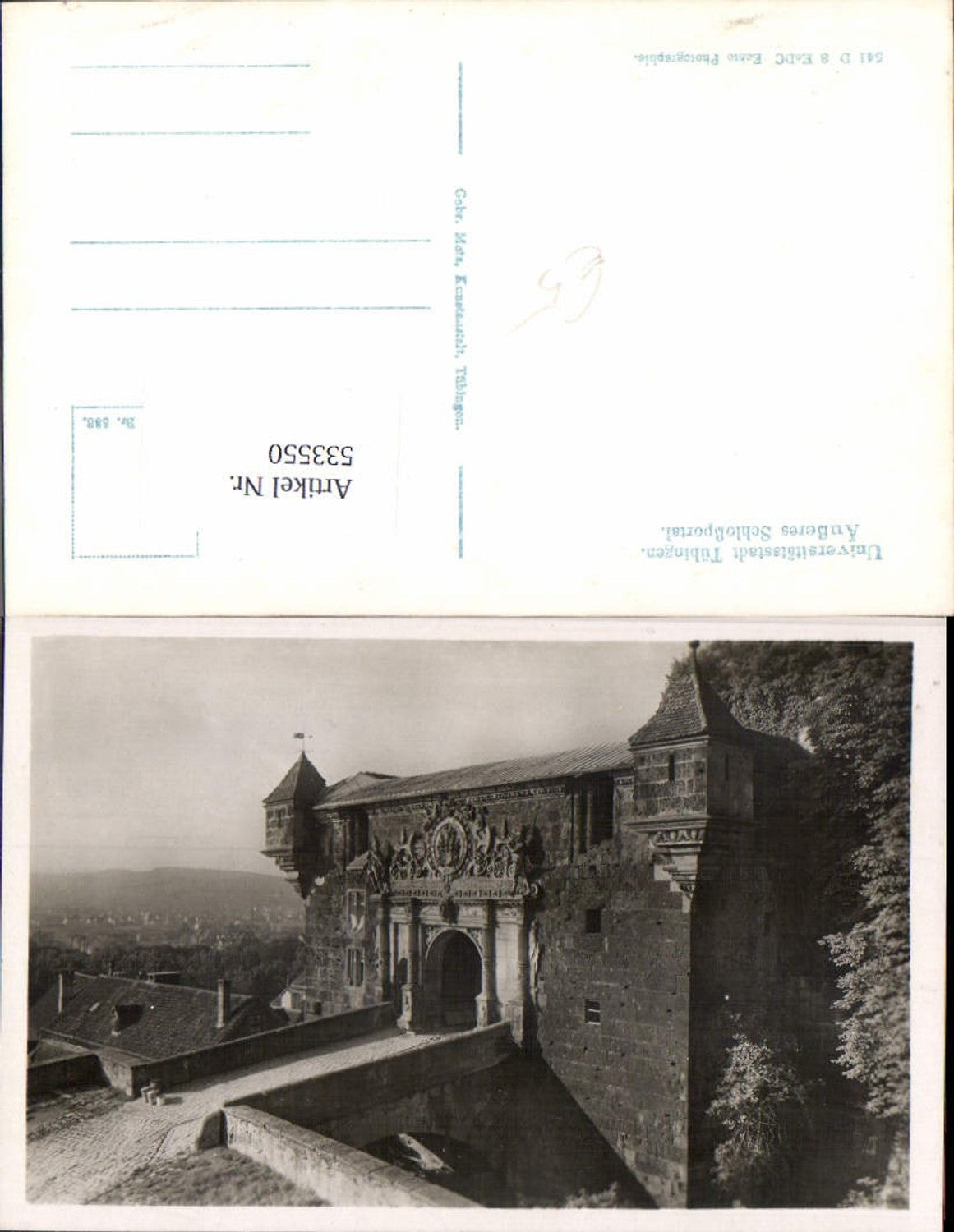 533550, Universitätstadt tübingen, Äußeres Schloßportal