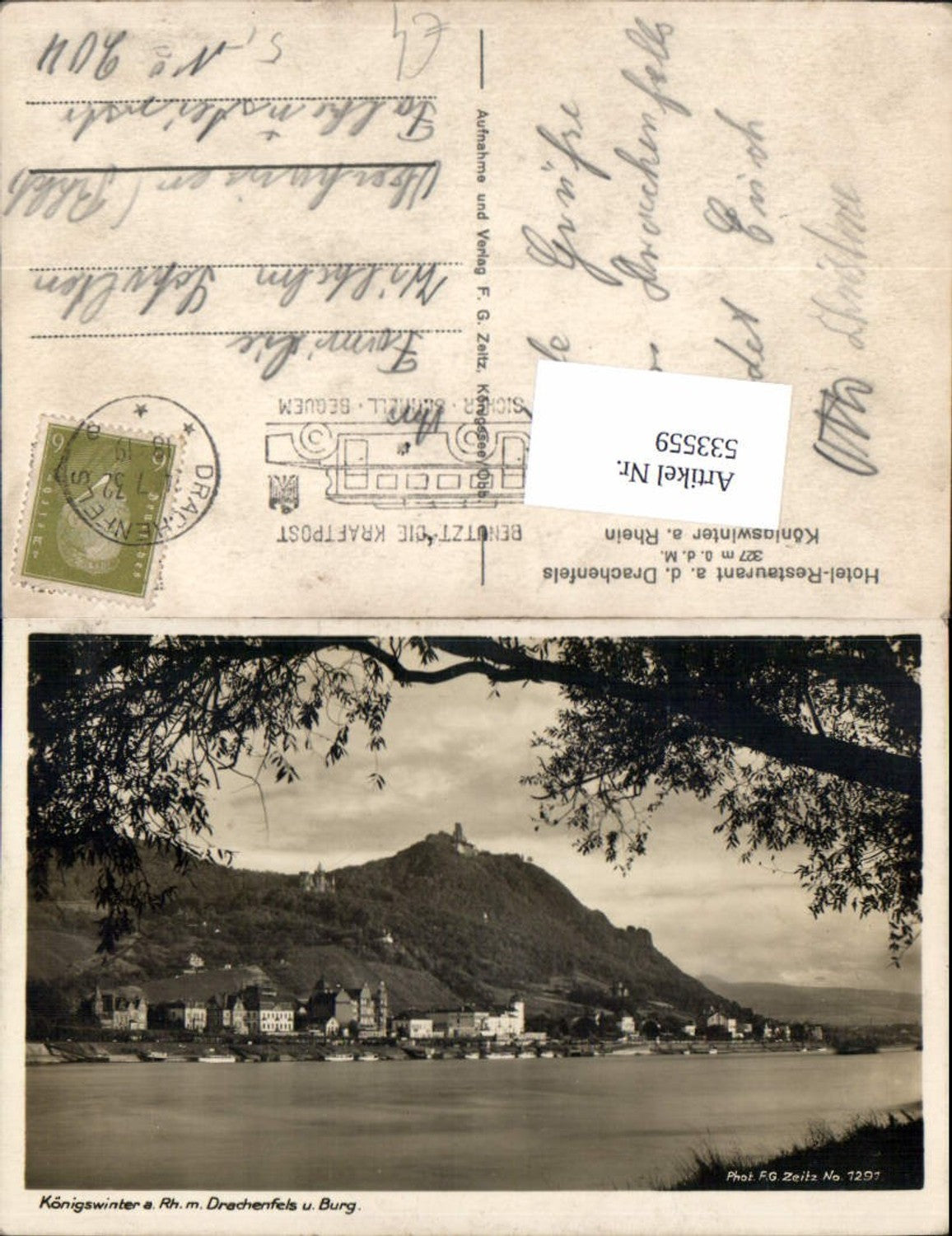 533559, Königswinter a Rh. Drachenfels u. Burg