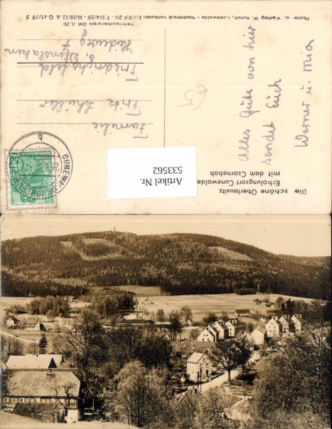 533562, Die schöne Oberlausitz Erholungsort Cunewalde LK Bautzen