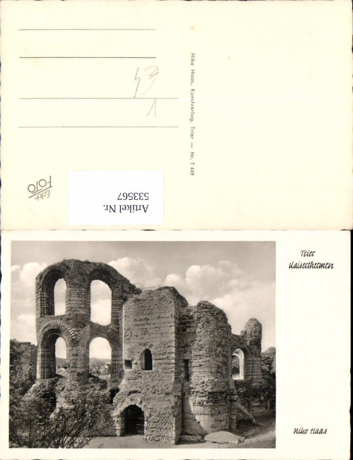533567, Trier Kaisertherme, Niko Haas Kunstverlag