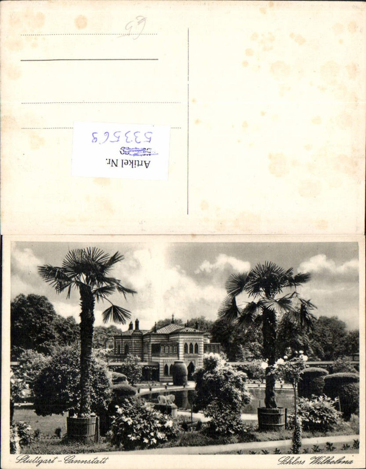 533569, Stuttgart Cannstatt Schloss Wilhelma