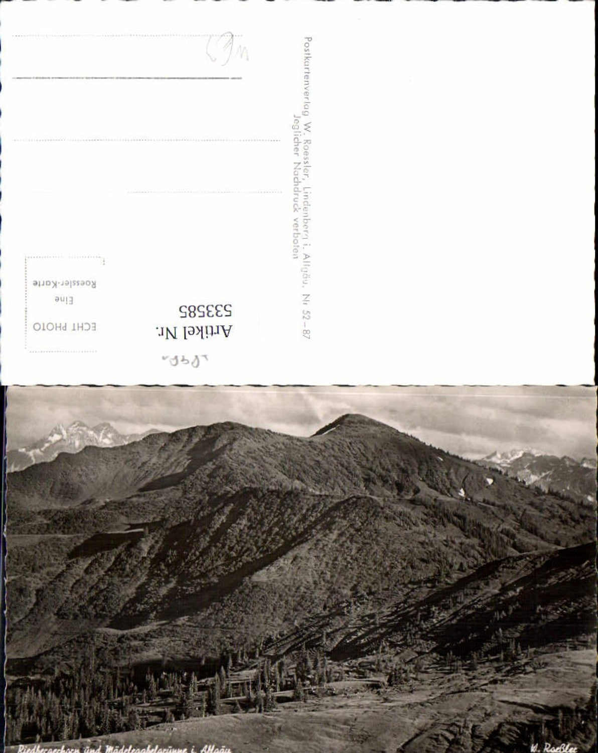 533585,Balderschwang Riedbergerhorn und Mädelegabelgruppe i. Allgäu